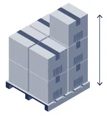calculo altura cajas en envolvedora